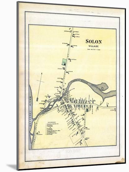 1883, Solon Village, Maine, United States-null-Mounted Premium Giclee Print