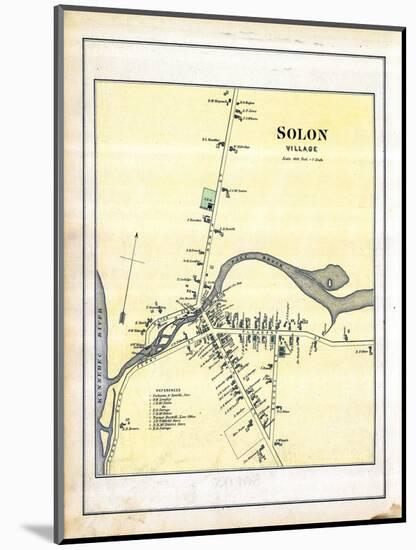 1883, Solon Village, Maine, United States-null-Mounted Giclee Print