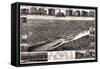 1883, St. Paul 1883 Bird's Eye View, Minnesota, United States-null-Framed Stretched Canvas