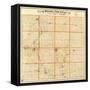 1883, Story County Wall Map, Iowa, United States-null-Framed Stretched Canvas