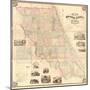 1883, Volusia County and Vicinity Wall Map, Florida, United States-null-Mounted Giclee Print