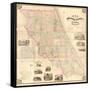 1883, Volusia County and Vicinity Wall Map, Florida, United States-null-Framed Stretched Canvas