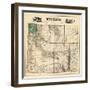 1883, Wyoming 1883 State Map, Wyoming, United States-null-Framed Giclee Print