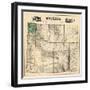 1883, Wyoming 1883 State Map, Wyoming, United States-null-Framed Giclee Print