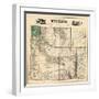 1883, Wyoming 1883 State Map, Wyoming, United States-null-Framed Giclee Print