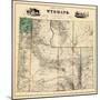 1883, Wyoming 1883 State Map, Wyoming, United States-null-Mounted Giclee Print