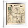 1883, Wyoming 1883 State Map, Wyoming, United States-null-Framed Giclee Print