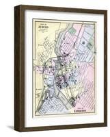 1884, Auburn City, Lewiston City, Maine, United States-null-Framed Giclee Print