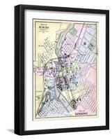 1884, Auburn City, Lewiston City, Maine, United States-null-Framed Giclee Print