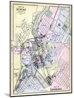 1884, Auburn City, Lewiston City, Maine, United States-null-Mounted Giclee Print