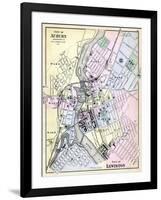 1884, Auburn City, Lewiston City, Maine, United States-null-Framed Giclee Print