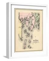 1884, Boothbay, Maine, United States-null-Framed Premium Giclee Print