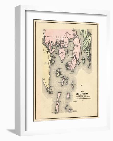 1884, Boothbay, Maine, United States-null-Framed Premium Giclee Print