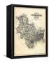 1884, Cumberland County Map, Maine, United States-null-Framed Stretched Canvas