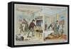 1884 Election Cartoon Print-David J. Frent-Framed Stretched Canvas