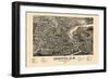 1884, Exeter Bird's Eye View, New Hampshire, United States-null-Framed Giclee Print