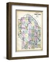 1884, Fort Kent, Aroostook, Presque Island, Eagle Lake, Fort Fairfield, Portage-null-Framed Giclee Print