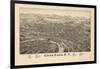 1884, Glens Falls  Bird's Eye View, New York, United States-null-Framed Giclee Print