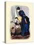 1884 Godey's Lady's Book Fashion Plate-Godey's-Stretched Canvas