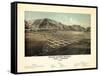 1884, Hailey Bird's Eye View, Idaho, United States-null-Framed Stretched Canvas