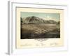 1884, Hailey Bird's Eye View, Idaho, United States-null-Framed Giclee Print