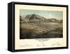 1884, Hailey Bird's Eye View, Idaho, United States-null-Framed Stretched Canvas