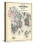 1884, Knox County Map, Maine, United States-null-Stretched Canvas