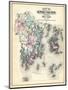 1884, Knox County Map, Maine, United States-null-Mounted Giclee Print