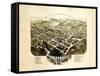 1884, Lyndonville Bird's Eye View, Vermont, United States-null-Framed Stretched Canvas