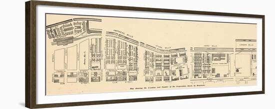 1884, Manchester Map of Mills and Corps, New Hampshire, United States-null-Framed Premium Giclee Print