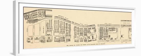 1884, Manchester Map of Mills and Corps, New Hampshire, United States-null-Framed Premium Giclee Print