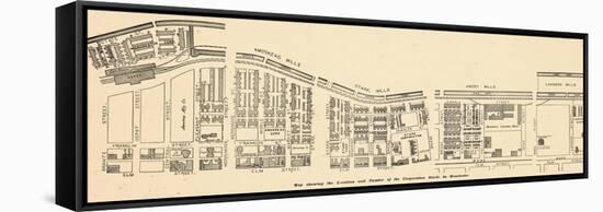 1884, Manchester Map of Mills and Corps, New Hampshire, United States-null-Framed Stretched Canvas