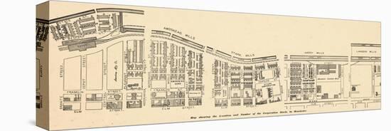 1884, Manchester Map of Mills and Corps, New Hampshire, United States-null-Stretched Canvas