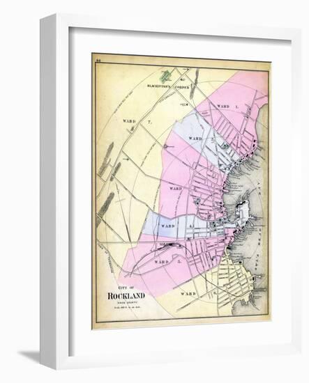 1884, Rockland City, Maine, United States-null-Framed Premium Giclee Print