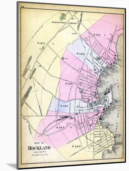 1884, Rockland City, Maine, United States-null-Mounted Premium Giclee Print