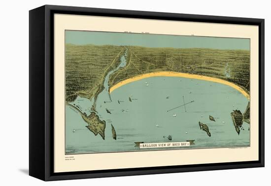 1884, Saco Bay, Maine-null-Framed Stretched Canvas