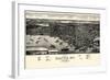 1884, Seattle Bird's Eye View, Washington, United States-null-Framed Giclee Print