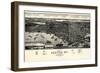 1884, Seattle Bird's Eye View, Washington, United States-null-Framed Giclee Print