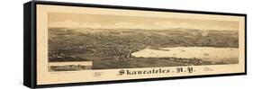 1884, Skaneateles 1884 Bird's Eye View, New York, United States-null-Framed Stretched Canvas