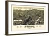 1884, St. Johnsbury Bird's Eye View, Vermont, United States-null-Framed Giclee Print