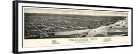 1884, Tacoma Bird's Eye View, Washington, United States-null-Framed Premium Giclee Print