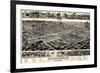 1885, Birmingham Bird's Eye View, Alabama, United States-null-Framed Giclee Print