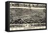 1885, Birmingham Bird's Eye View, Alabama, United States-null-Framed Stretched Canvas