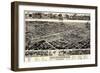 1885, Birmingham Bird's Eye View, Alabama, United States-null-Framed Giclee Print