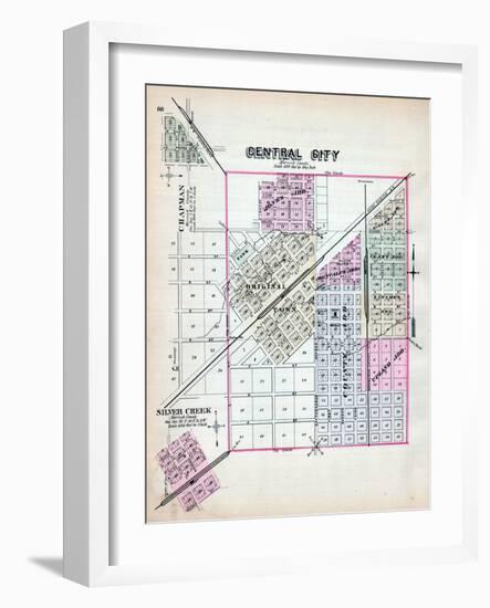 1885, Central City, Silver Creek, Nebraska, United States-null-Framed Giclee Print