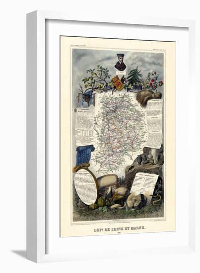 1885, France, Wine Regions of France - North-null-Framed Giclee Print