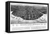 1885, Green Cove Springs Bird's Eye View, Florida, United States-null-Framed Stretched Canvas