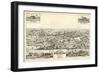 1885, Longwood Bird's Eye View, Florida, United States-null-Framed Premium Giclee Print