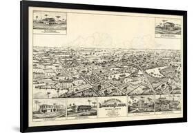 1885, Longwood Bird's Eye View, Florida, United States-null-Framed Giclee Print