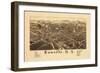 1885, Lowville 1885 Bird's Eye View, New York, United States-null-Framed Giclee Print